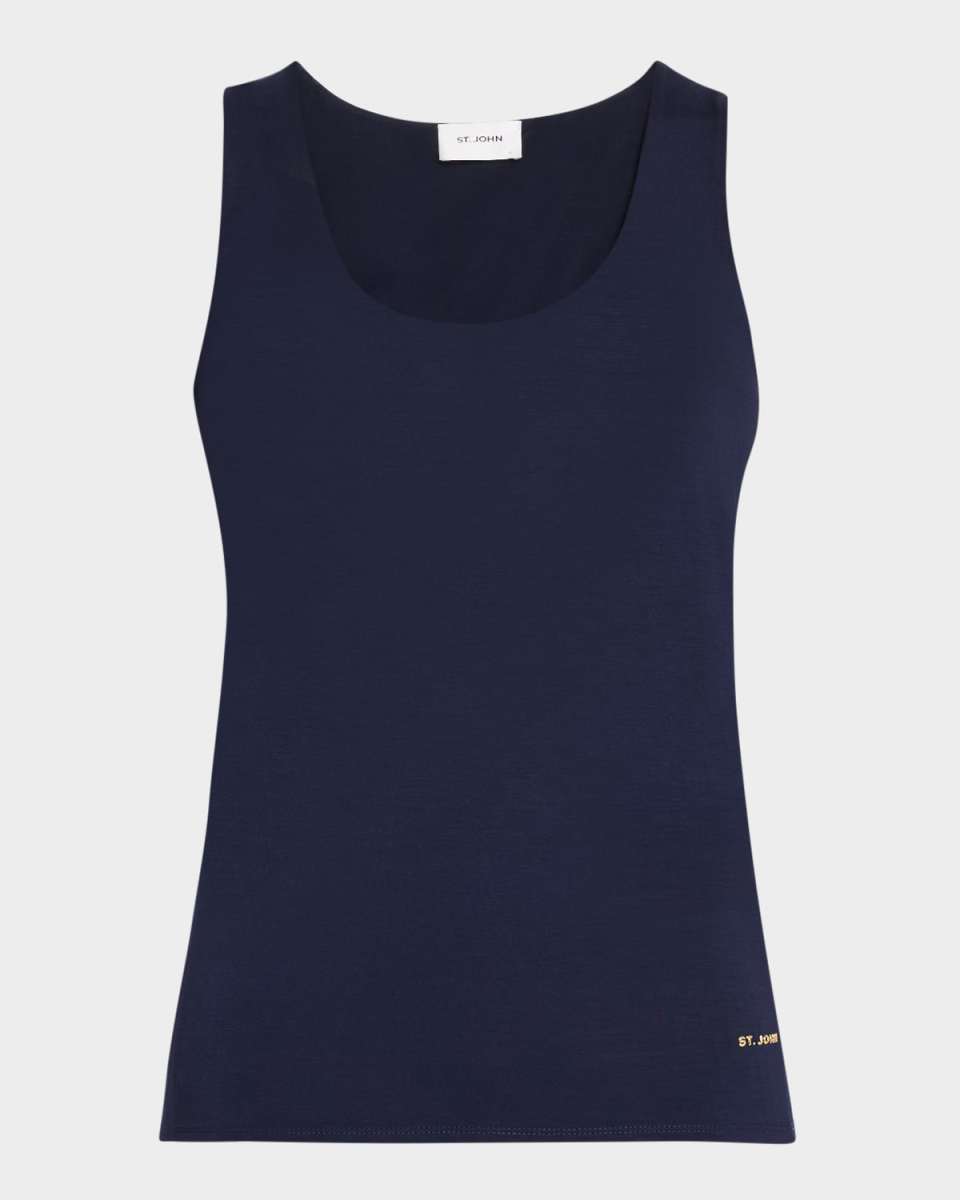 Polished Stretch Jersey Tank Top